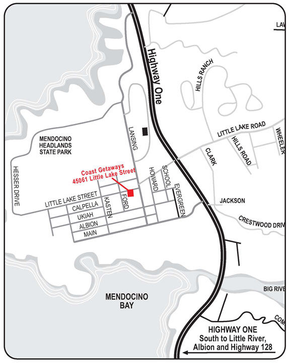 Coast Getaways Office Map